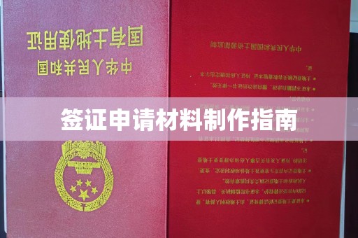 武鸣签证申请材料制作指南
