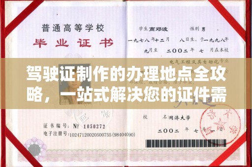 武鸣驾驶证制作的办理地点全攻略，一站式解决您的证件需求
